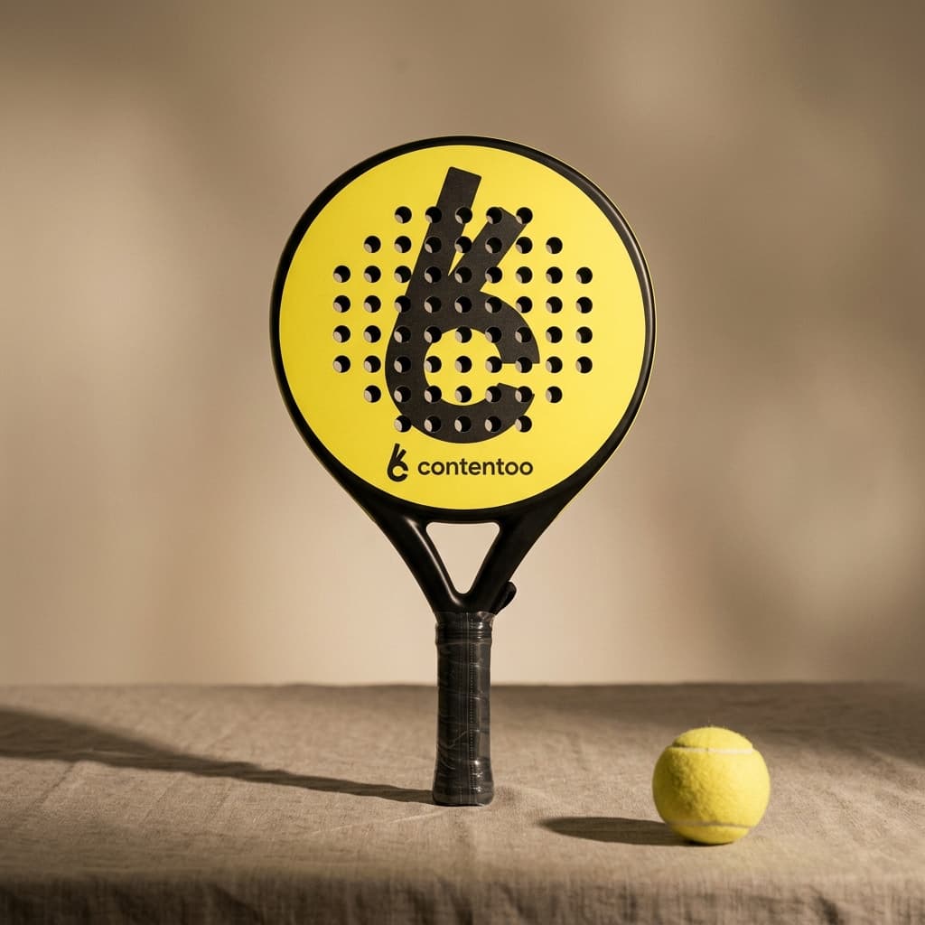 Pickleball paddle bedrukken voorbeeld met bedrijfslogo