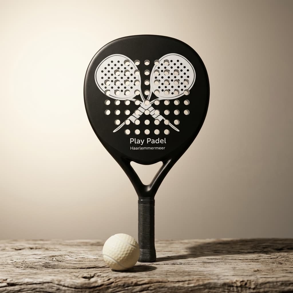 Eigen design pickleball paddle voorbeeld van PlayPadel club