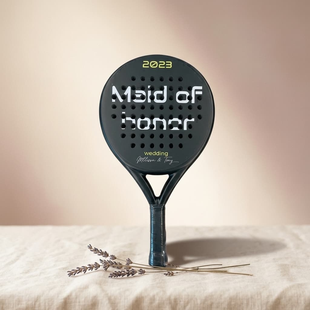 Custom pickleball racket voor Maid of Honor